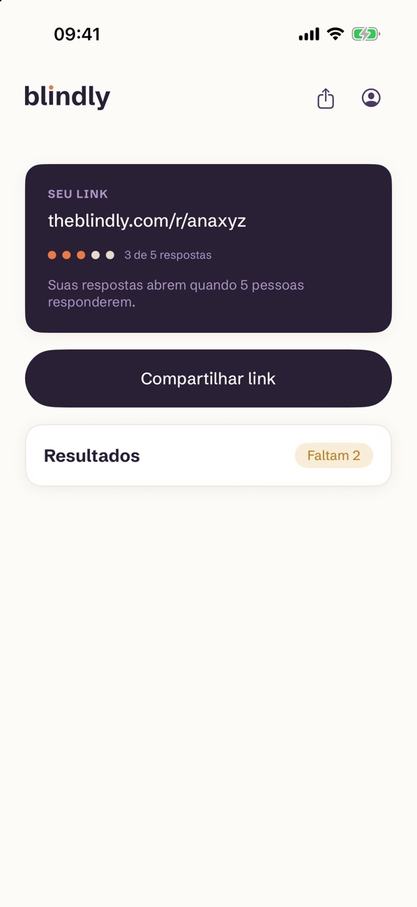 Home with the active link and response progress